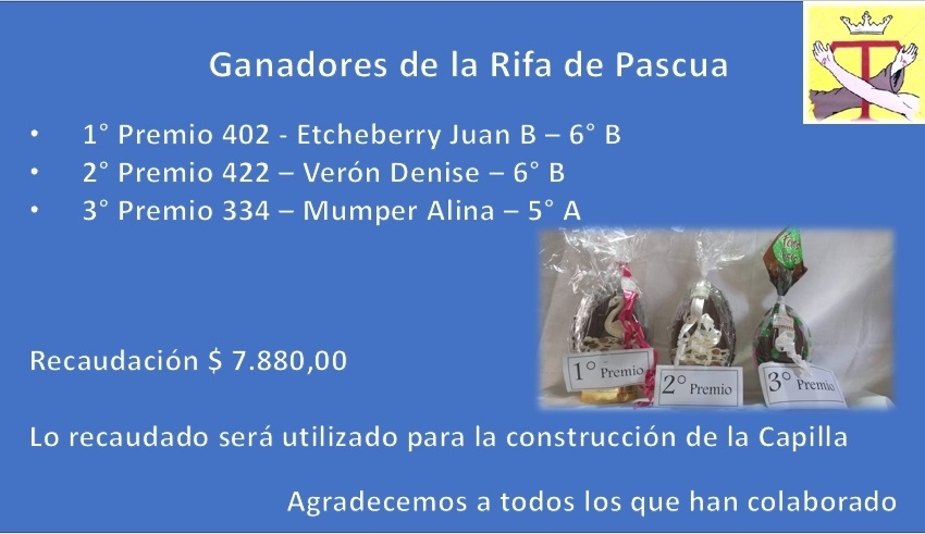 Ganadores - Rifa de Pascua